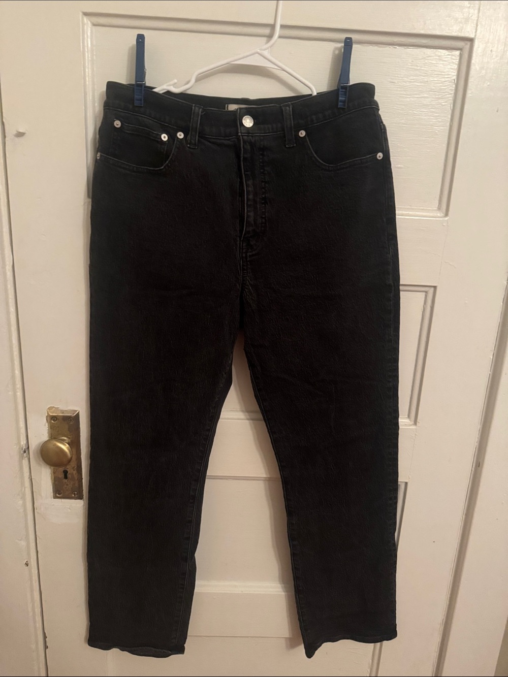 Madewell Black Straight-Leg Women's Jeans